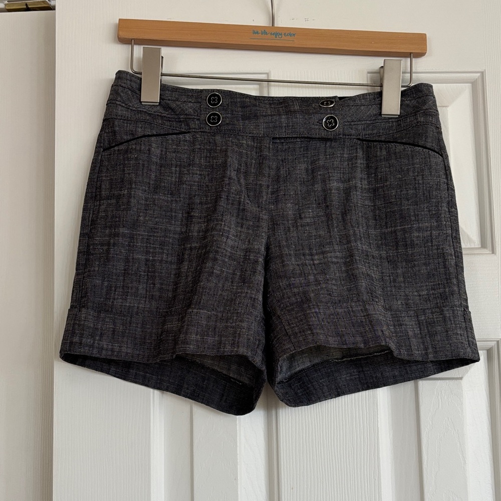 Elegant Charcoal Women's Shorts